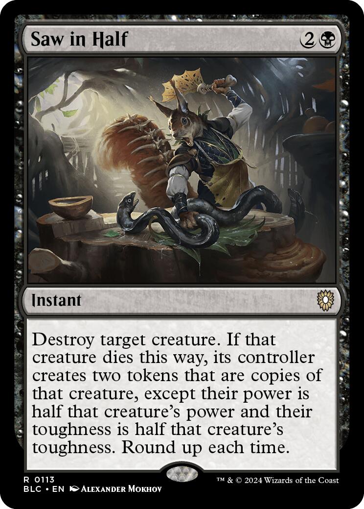 Saw in Half [Bloomburrow Commander] | Tabernacle Games