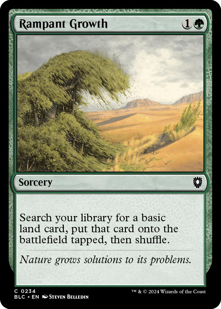 Rampant Growth [Bloomburrow Commander] | Tabernacle Games