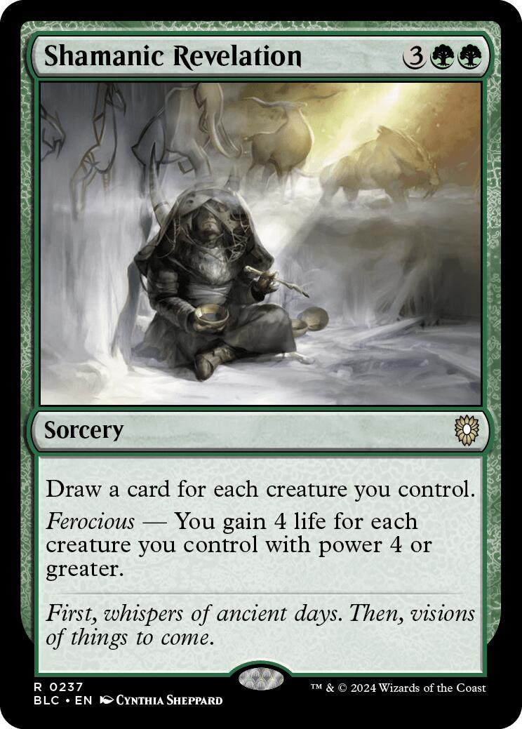 Shamanic Revelation [Bloomburrow Commander] | Tabernacle Games