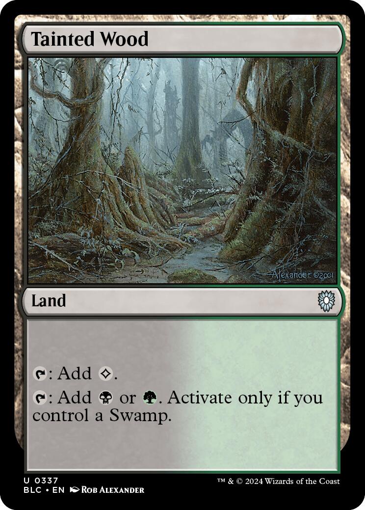 Tainted Wood [Bloomburrow Commander] | Tabernacle Games