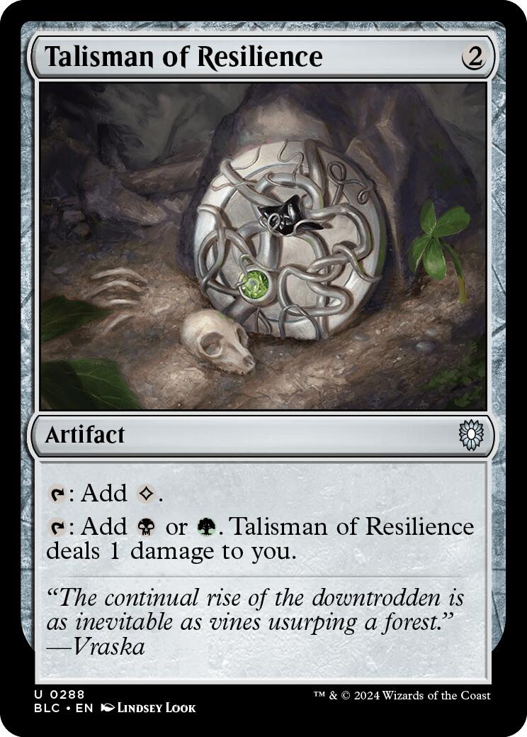 Talisman of Resilience [Bloomburrow Commander] | Tabernacle Games