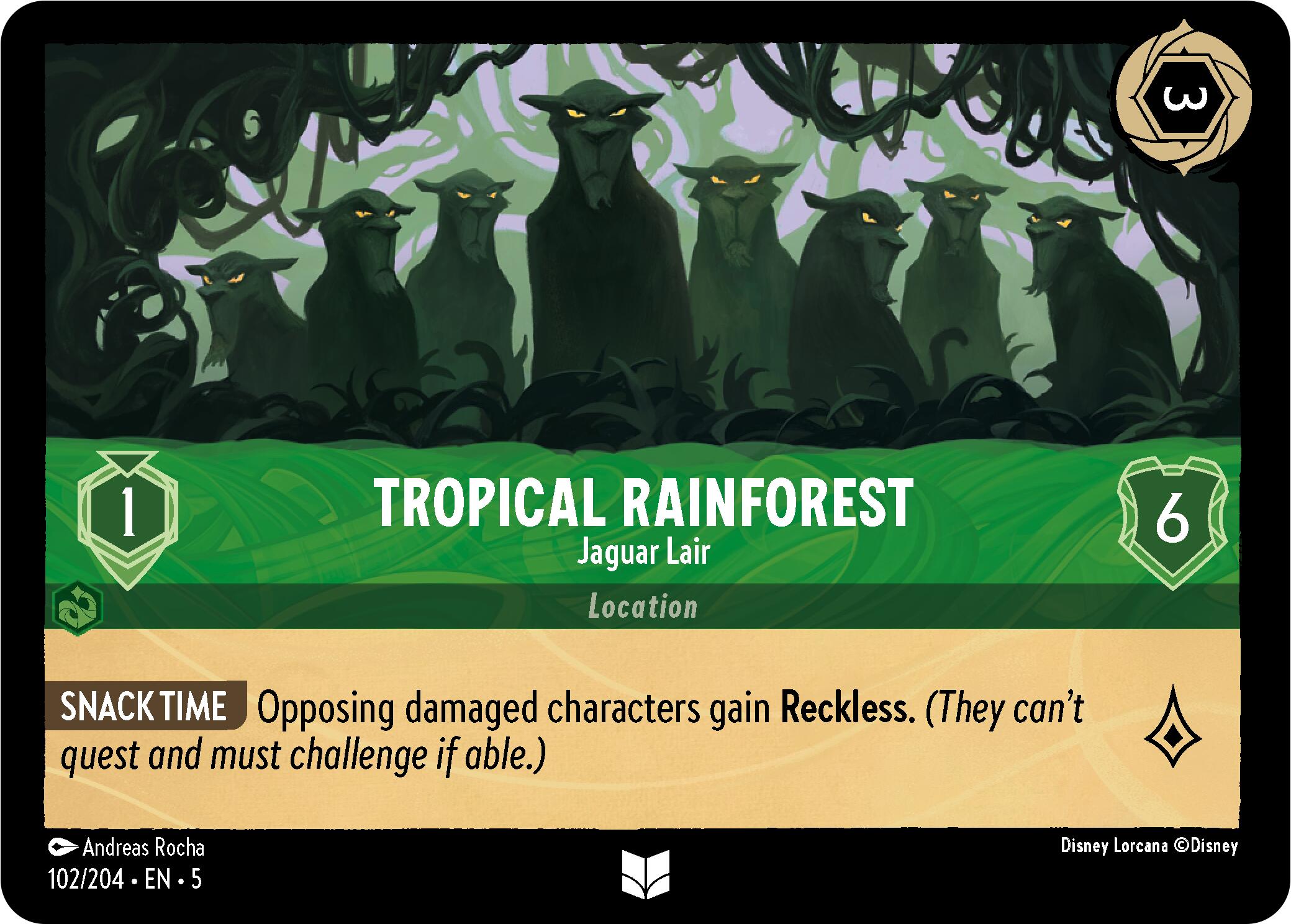 Tropical Rainforest - Jaguar Lair (102/204) [Shimmering Skies] | Tabernacle Games