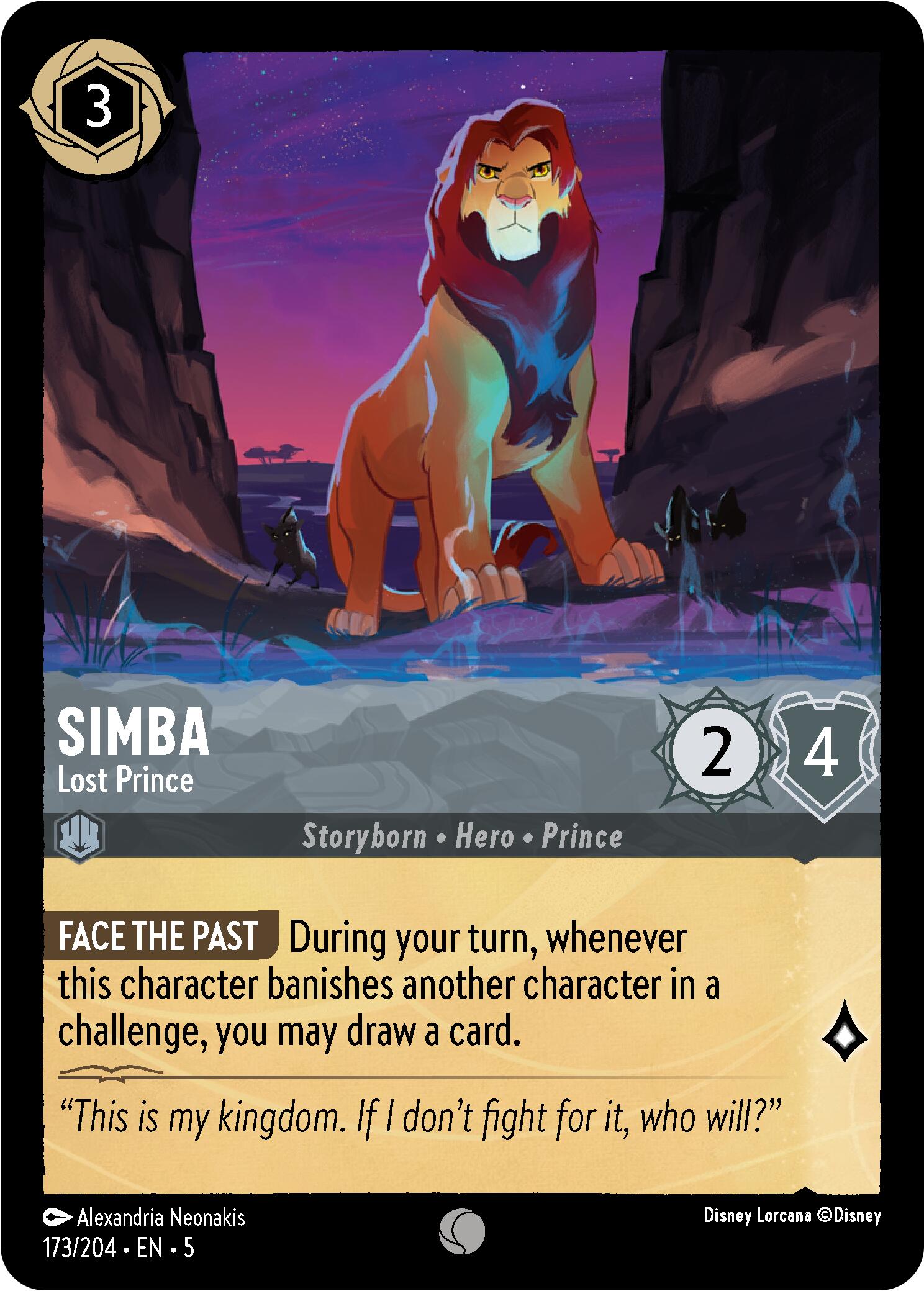 Simba - Lost Prince (173/204) [Shimmering Skies] | Tabernacle Games