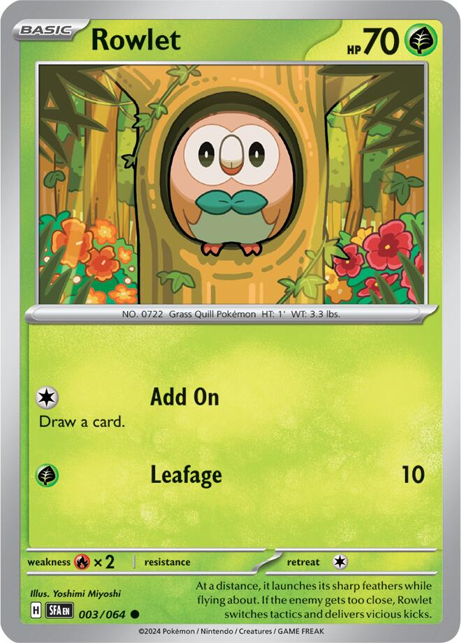 Rowlet (003/064) [Scarlet & Violet: Shrouded Fable] | Tabernacle Games