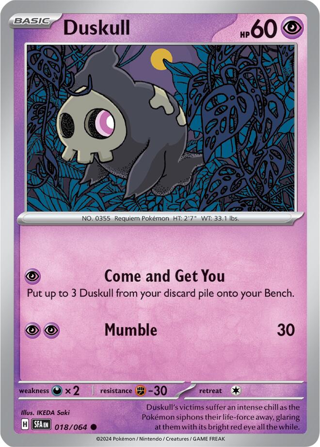 Duskull (018/064) [Scarlet & Violet: Shrouded Fable] | Tabernacle Games