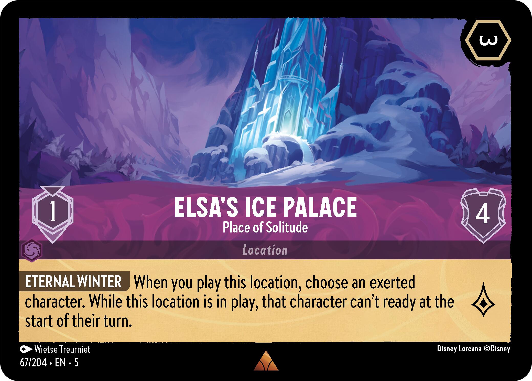 Elsa's Ice Palace - Place of Solitude (67/204) [Shimmering Skies] | Tabernacle Games