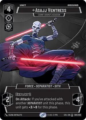 Asajj Ventress - Count Dooku's Assassin (005/006) (2024 Convention Exclusive) (005/006) [Miscellaneous] | Tabernacle Games