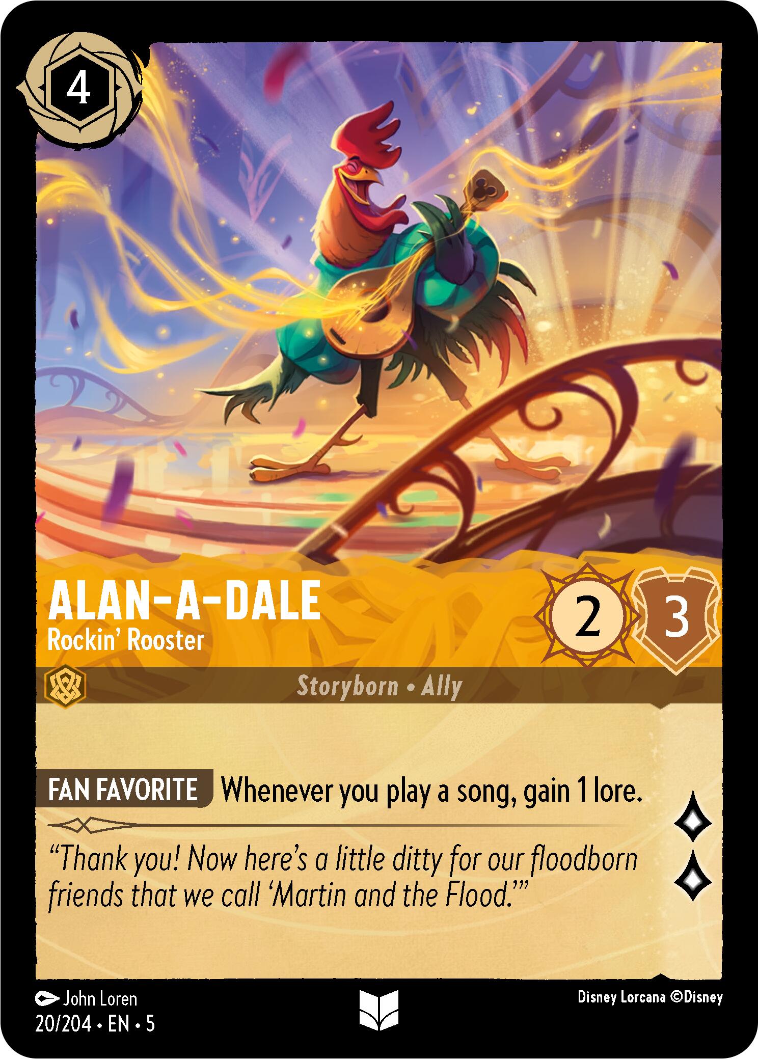 Alan-A-Dale - Rockin' Rooster (20/204) [Shimmering Skies] | Tabernacle Games