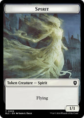 Spirit // Faerie Double-Sided Token [Bloomburrow Commander Tokens] | Tabernacle Games