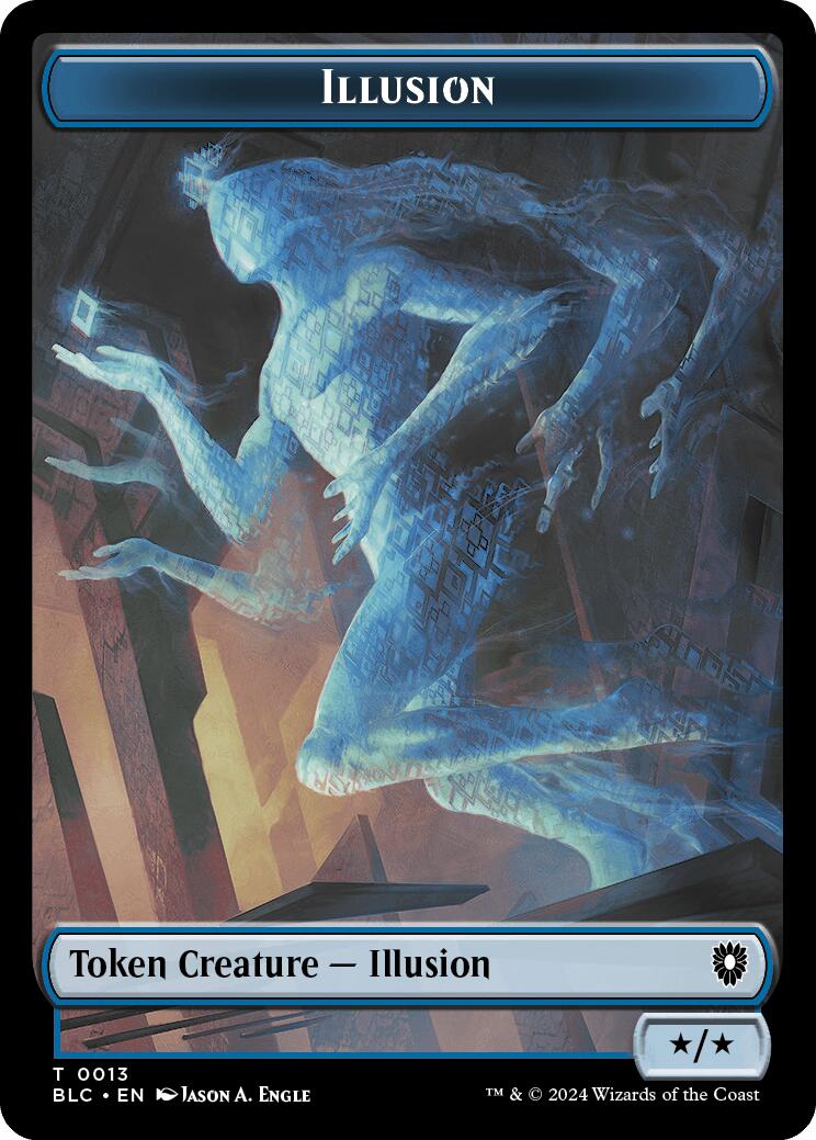 Illusion // Goblin Double-Sided Token [Bloomburrow Commander Tokens] | Tabernacle Games