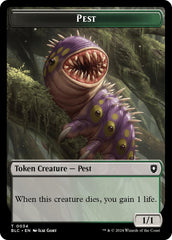 Pest // Shapeshifter Double-Sided Token [Bloomburrow Commander Tokens] | Tabernacle Games