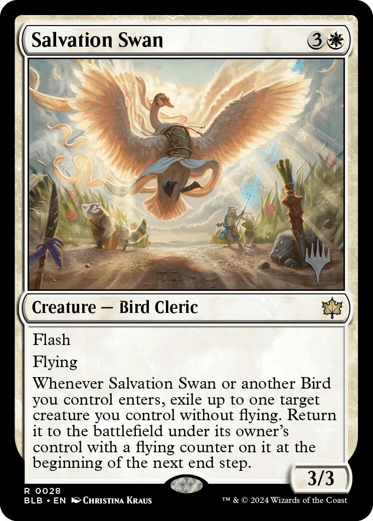 Salvation Swan (Promo Pack) [Bloomburrow Promos] | Tabernacle Games