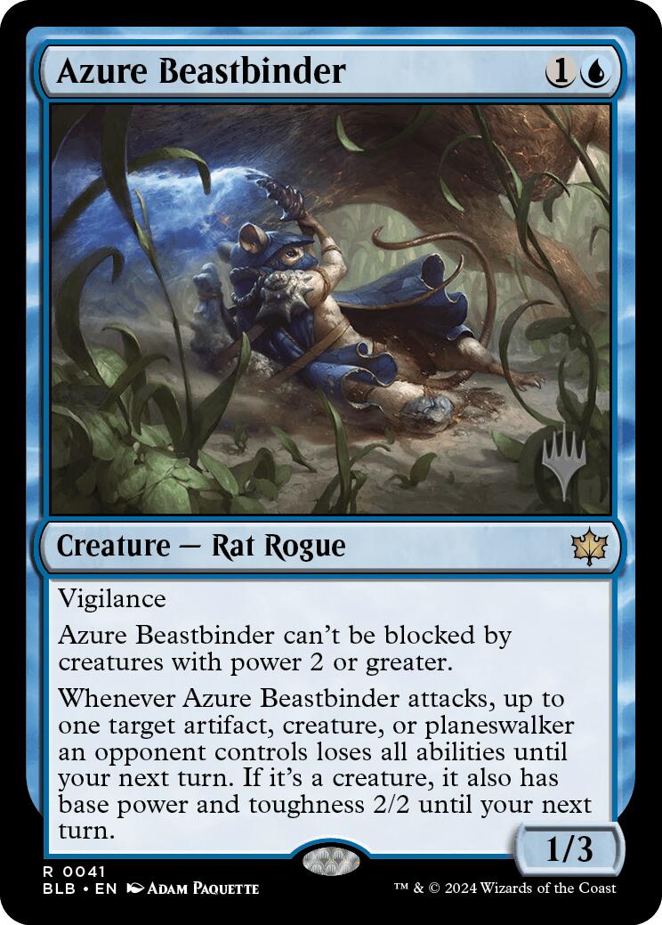 Azure Beastbinder (Promo Pack) [Bloomburrow Promos] | Tabernacle Games