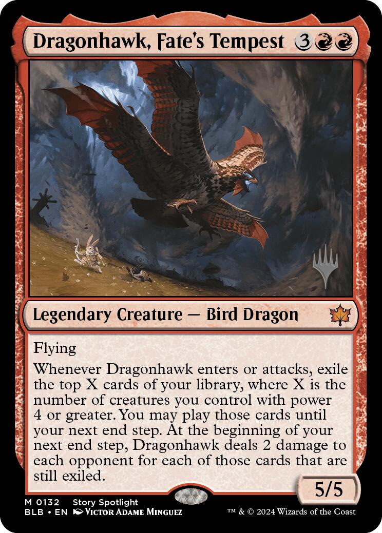 Dragonhawk, Fate's Tempest (Promo Pack) [Bloomburrow Promos] | Tabernacle Games