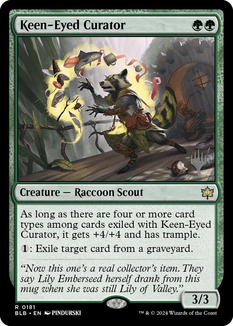 Keen-Eyed Curator (Promo Pack) [Bloomburrow Promos] | Tabernacle Games