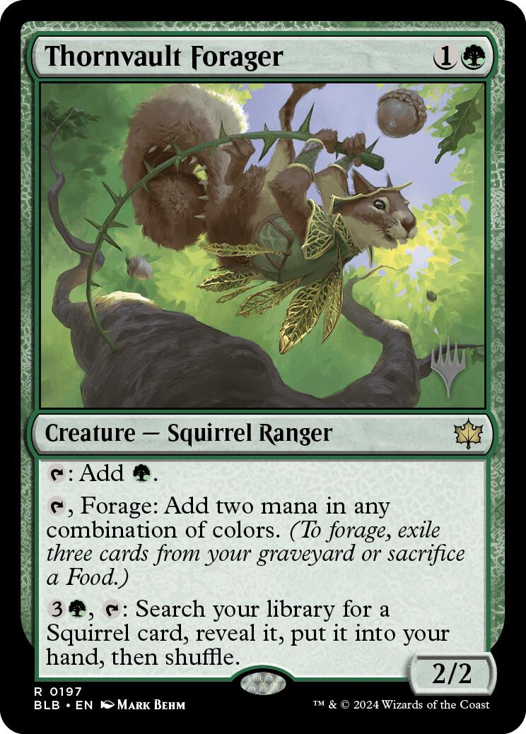 Thornvault Forager (Promo Pack) [Bloomburrow Promos] | Tabernacle Games