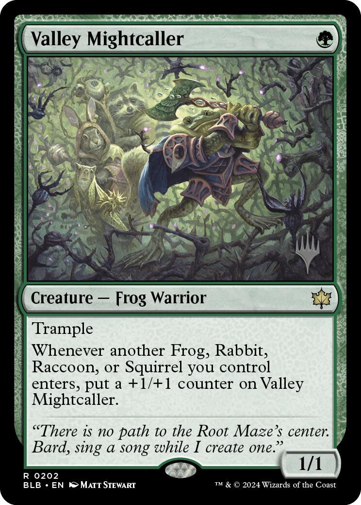 Valley Mightcaller (Promo Pack) [Bloomburrow Promos] | Tabernacle Games