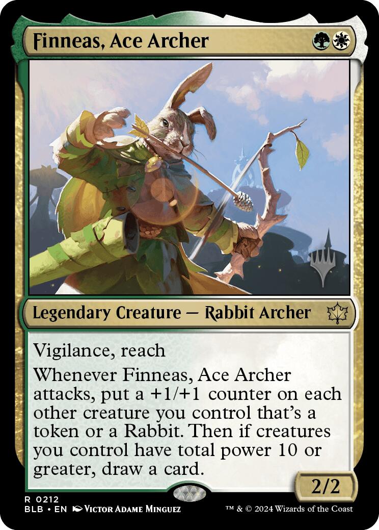 Finneas, Ace Archer (Promo Pack) [Bloomburrow Promos] | Tabernacle Games