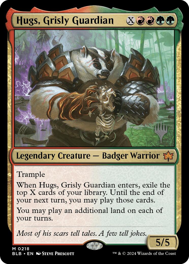 Hugs, Grisly Guardian (Promo Pack) [Bloomburrow Promos] | Tabernacle Games