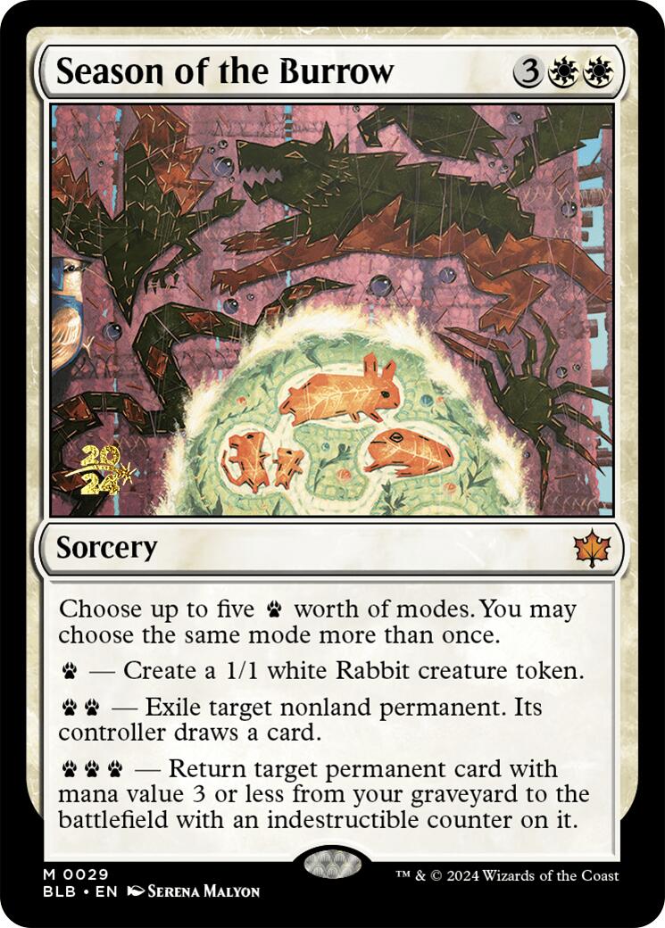 Season of the Burrow [Bloomburrow Prerelease Promos] | Tabernacle Games