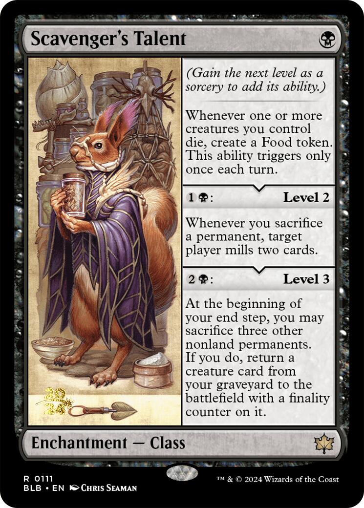 Scavenger's Talent [Bloomburrow Prerelease Promos] | Tabernacle Games
