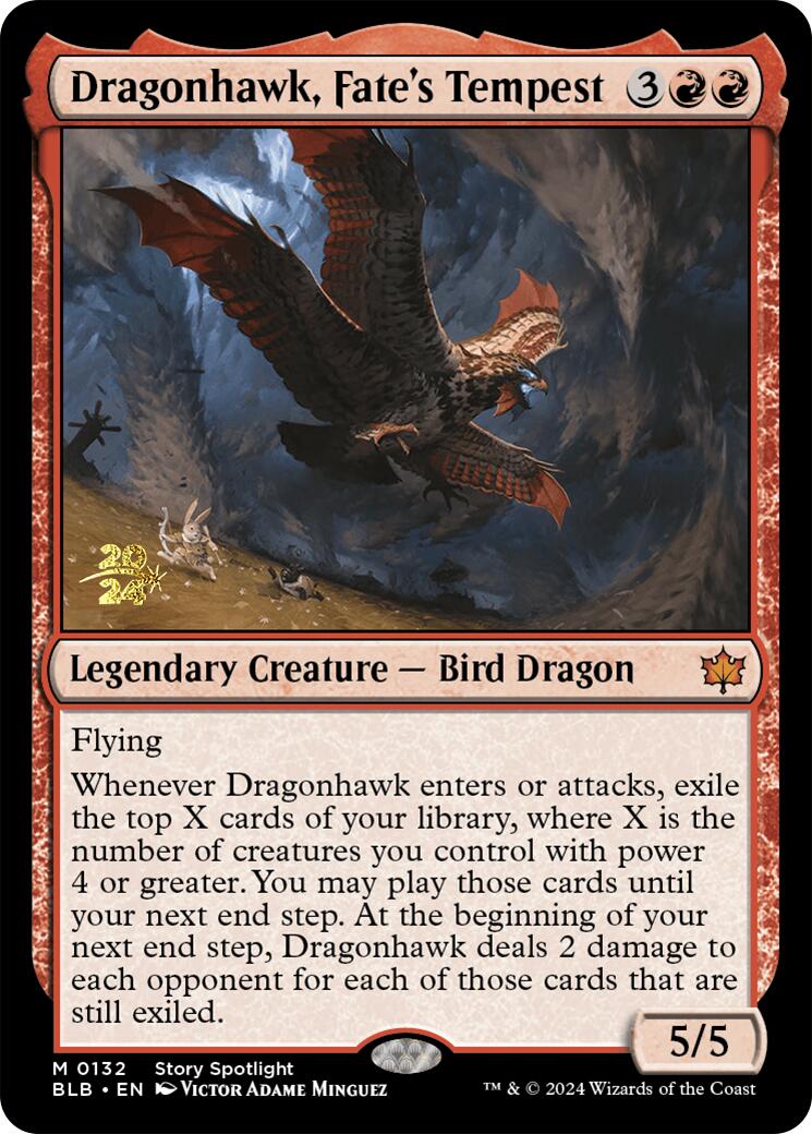 Dragonhawk, Fate's Tempest [Bloomburrow Prerelease Promos] | Tabernacle Games