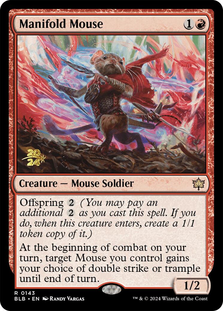 Manifold Mouse [Bloomburrow Prerelease Promos] | Tabernacle Games