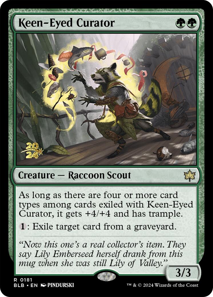 Keen-Eyed Curator [Bloomburrow Prerelease Promos] | Tabernacle Games