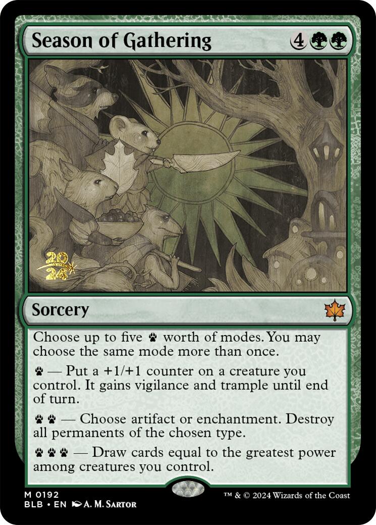 Season of Gathering [Bloomburrow Prerelease Promos] | Tabernacle Games