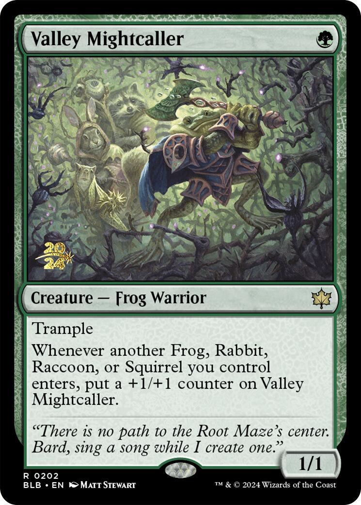 Valley Mightcaller [Bloomburrow Prerelease Promos] | Tabernacle Games