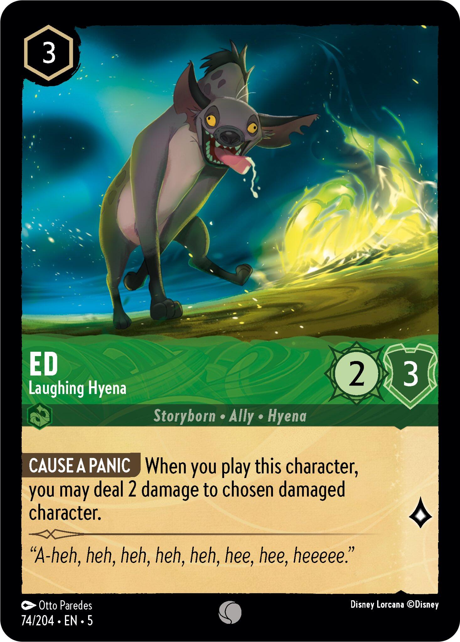 Ed - Laughing Hyena (74/204) [Shimmering Skies] | Tabernacle Games