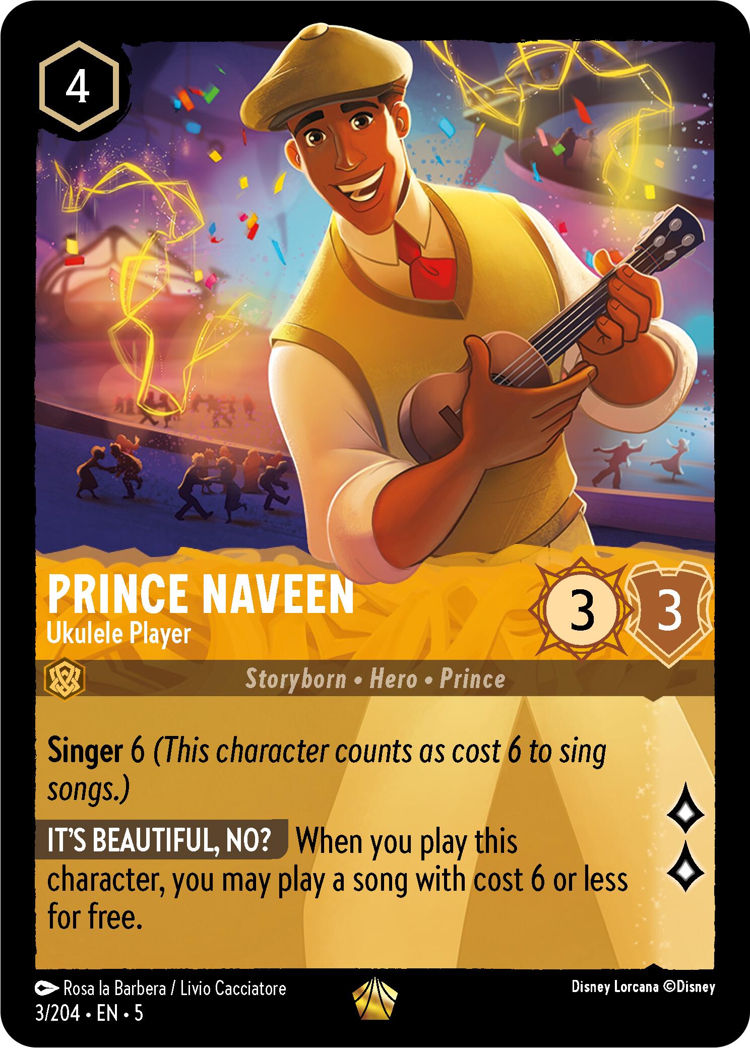Prince Naveen - Ukulele Player (3/204) [Shimmering Skies] | Tabernacle Games