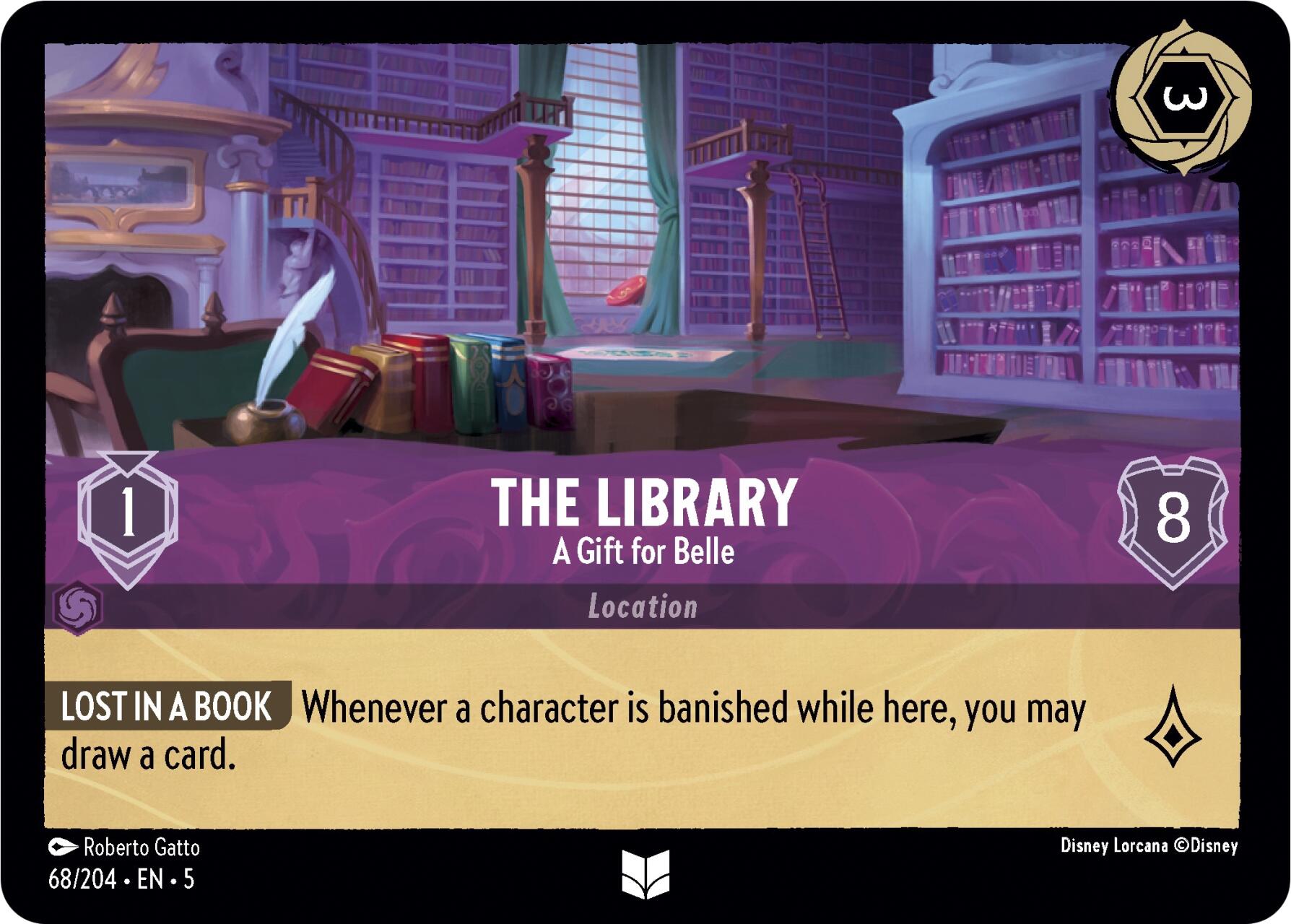 The Library - A Gift for Belle (68/204) [Shimmering Skies] | Tabernacle Games