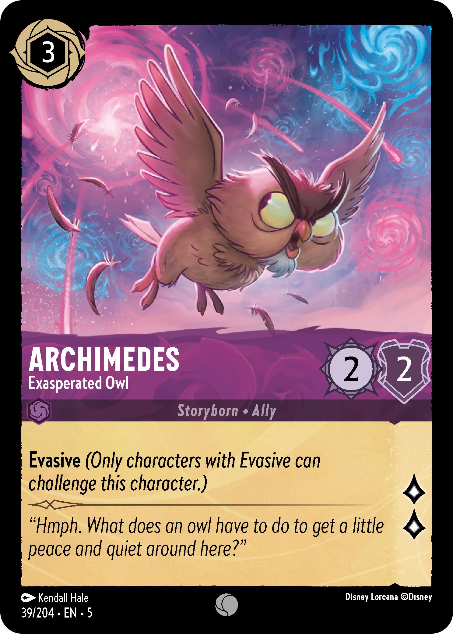 Archimedes - Exasperated Owl (39/204) [Shimmering Skies] | Tabernacle Games