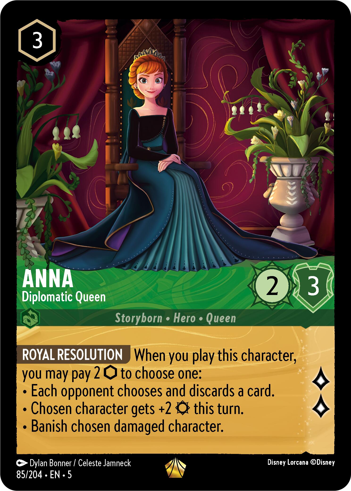 Anna - Diplomatic Queen (85/204) [Shimmering Skies] | Tabernacle Games