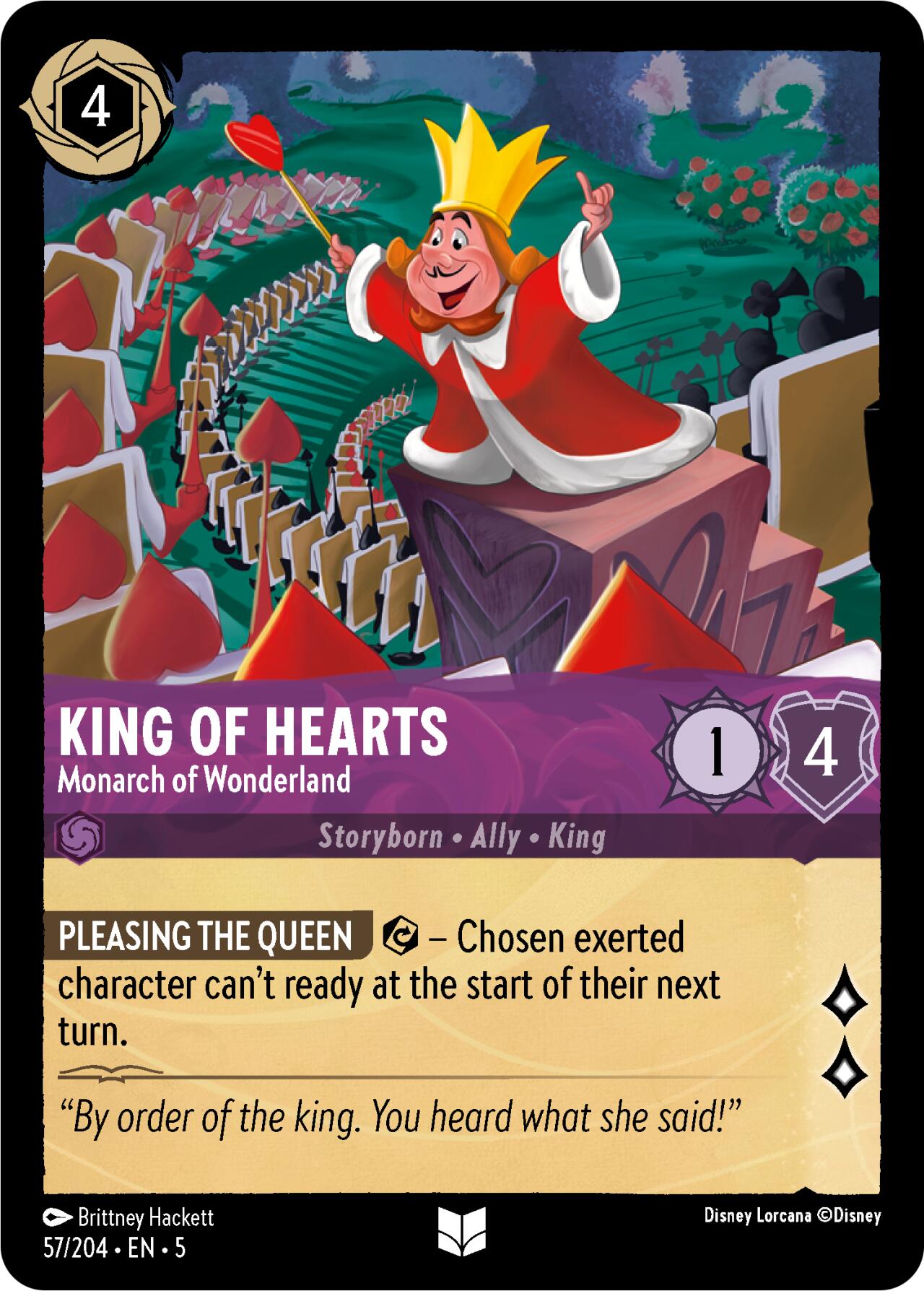 King of Hearts - Monarch of Wonderland (57/204) [Shimmering Skies] | Tabernacle Games