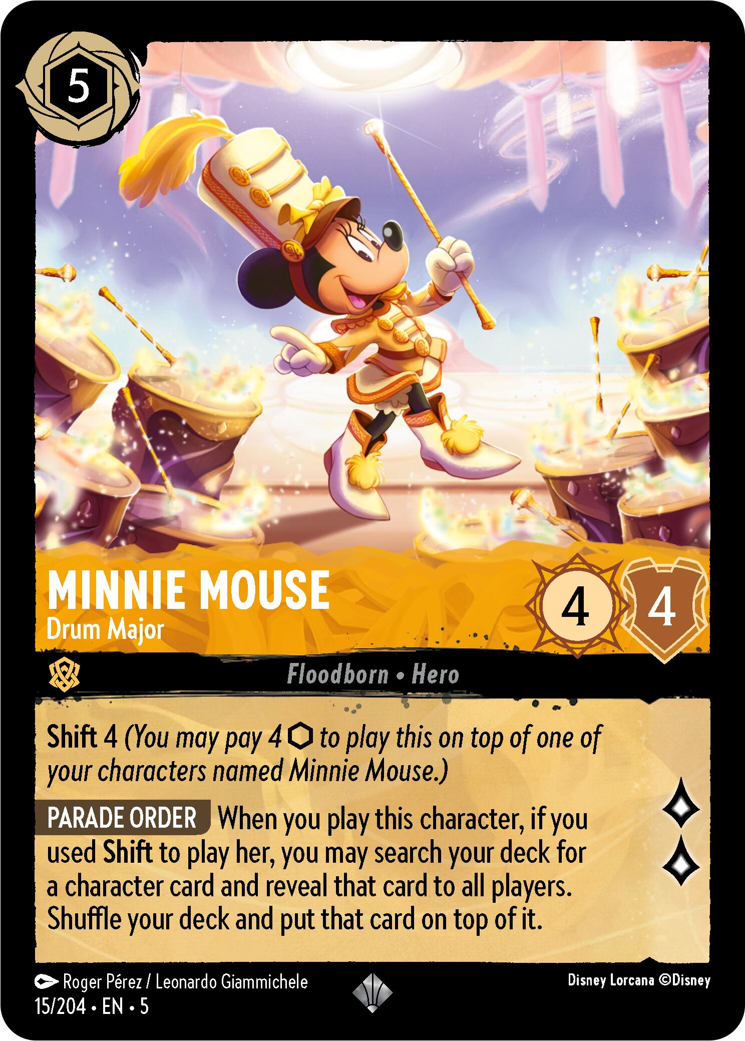 Minnie Mouse - Drum Major (15/204) [Shimmering Skies] | Tabernacle Games