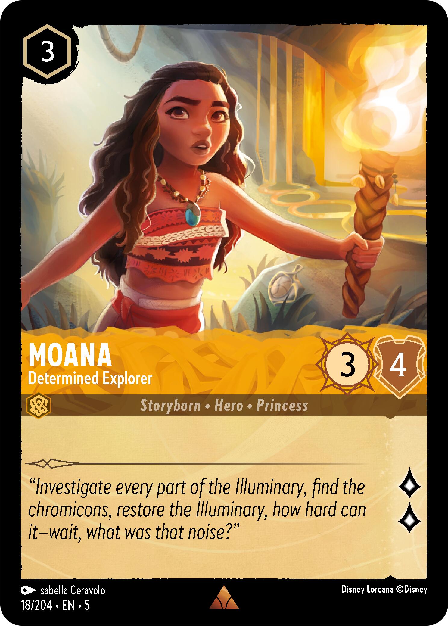 Moana - Determined Explorer (18/204) [Shimmering Skies] | Tabernacle Games