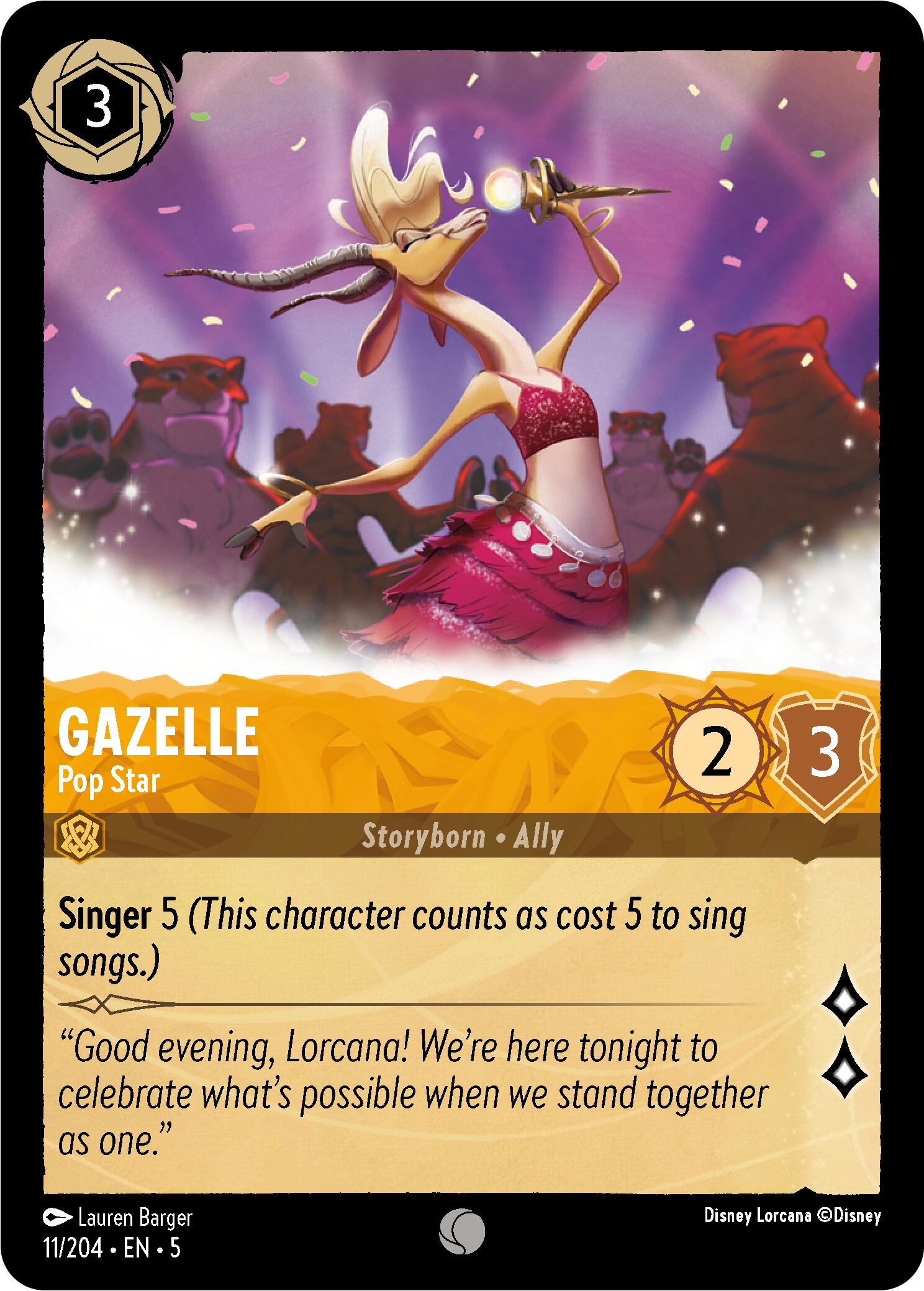 Gazelle - Pop Star (11/204) [Shimmering Skies] | Tabernacle Games