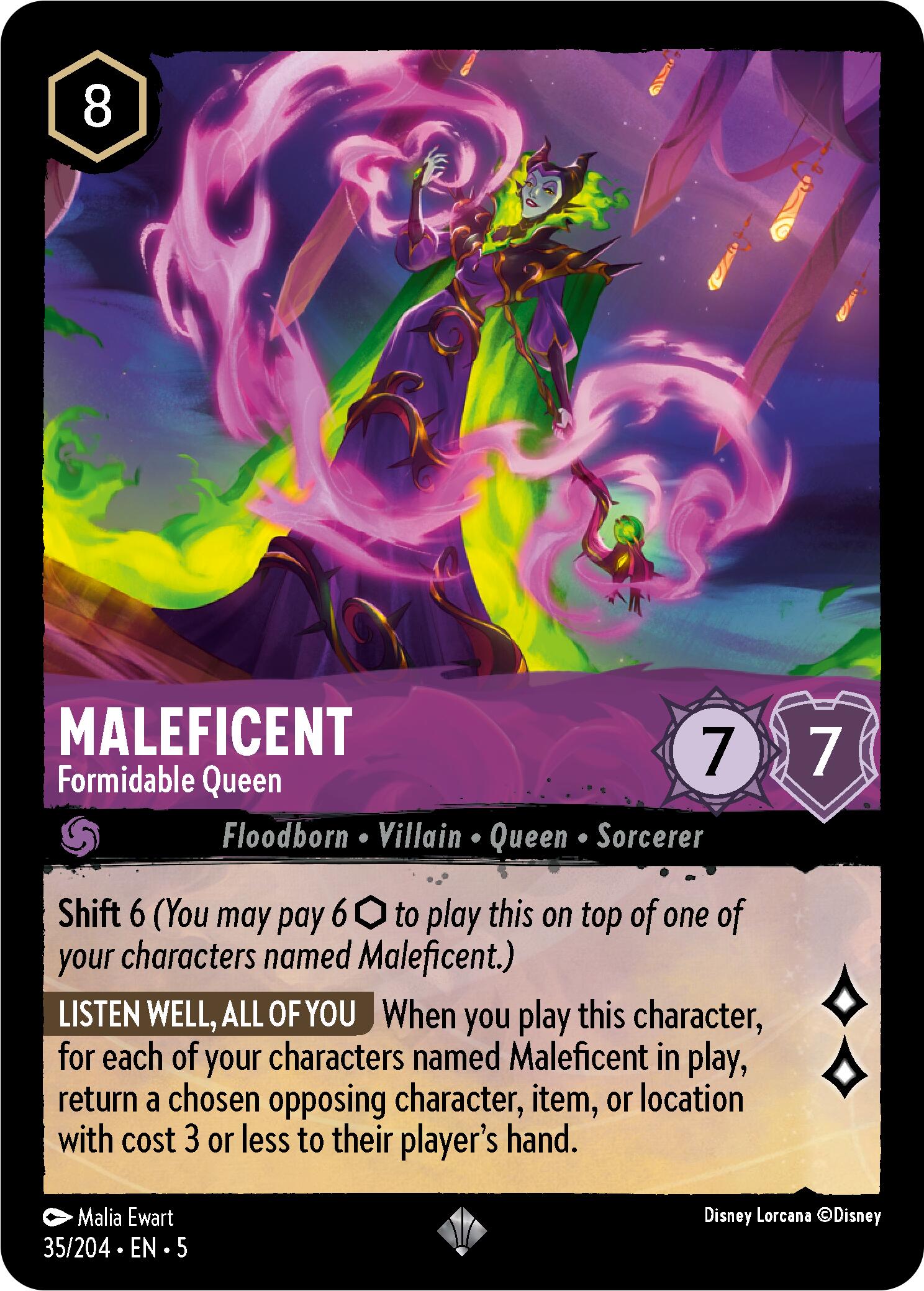 Maleficent - Formidable Queen (35/204) [Shimmering Skies] | Tabernacle Games