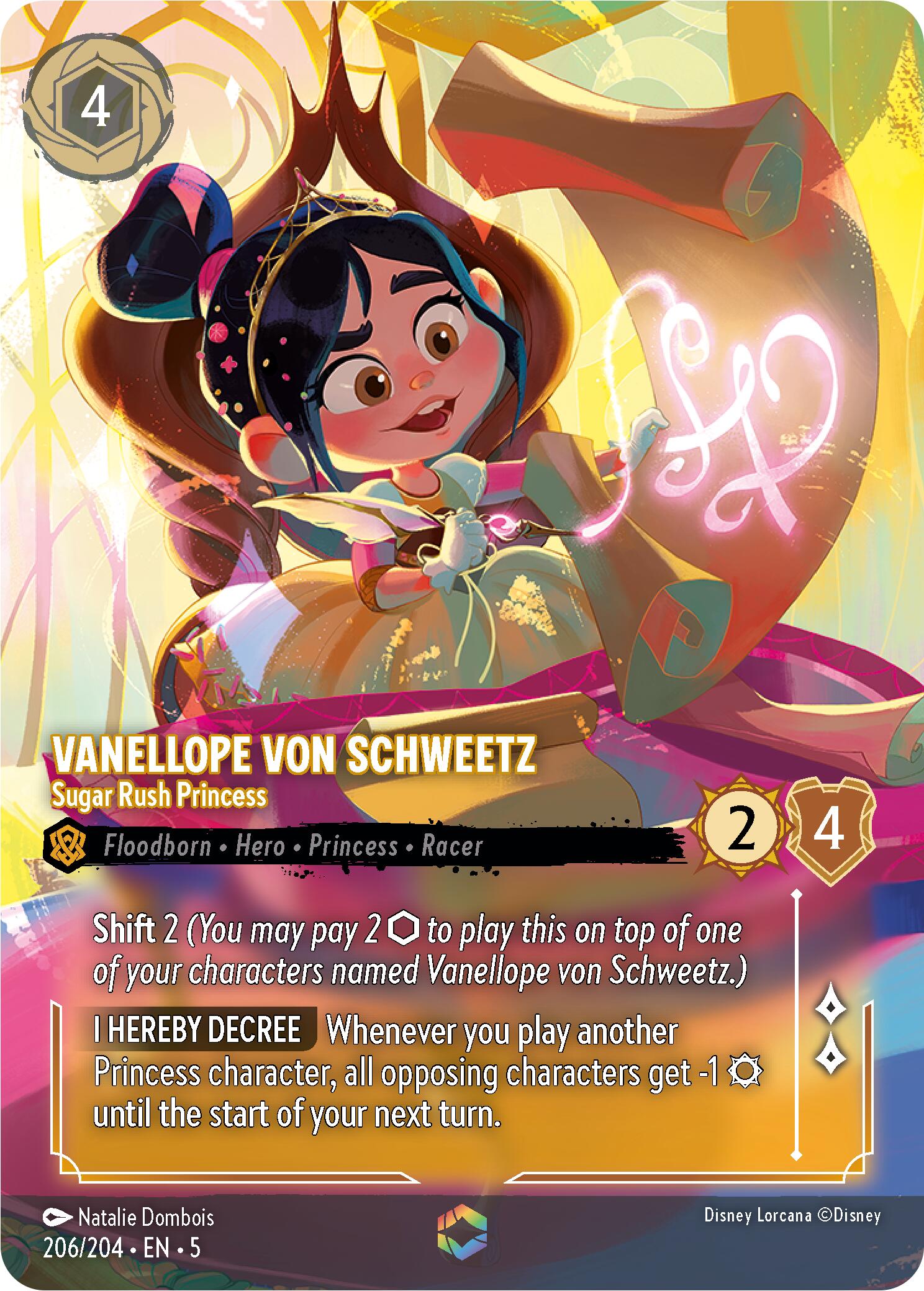 Vanellope von Schweetz - Sugar Rush Princess (Enchanted) (206/204) [Shimmering Skies] | Tabernacle Games