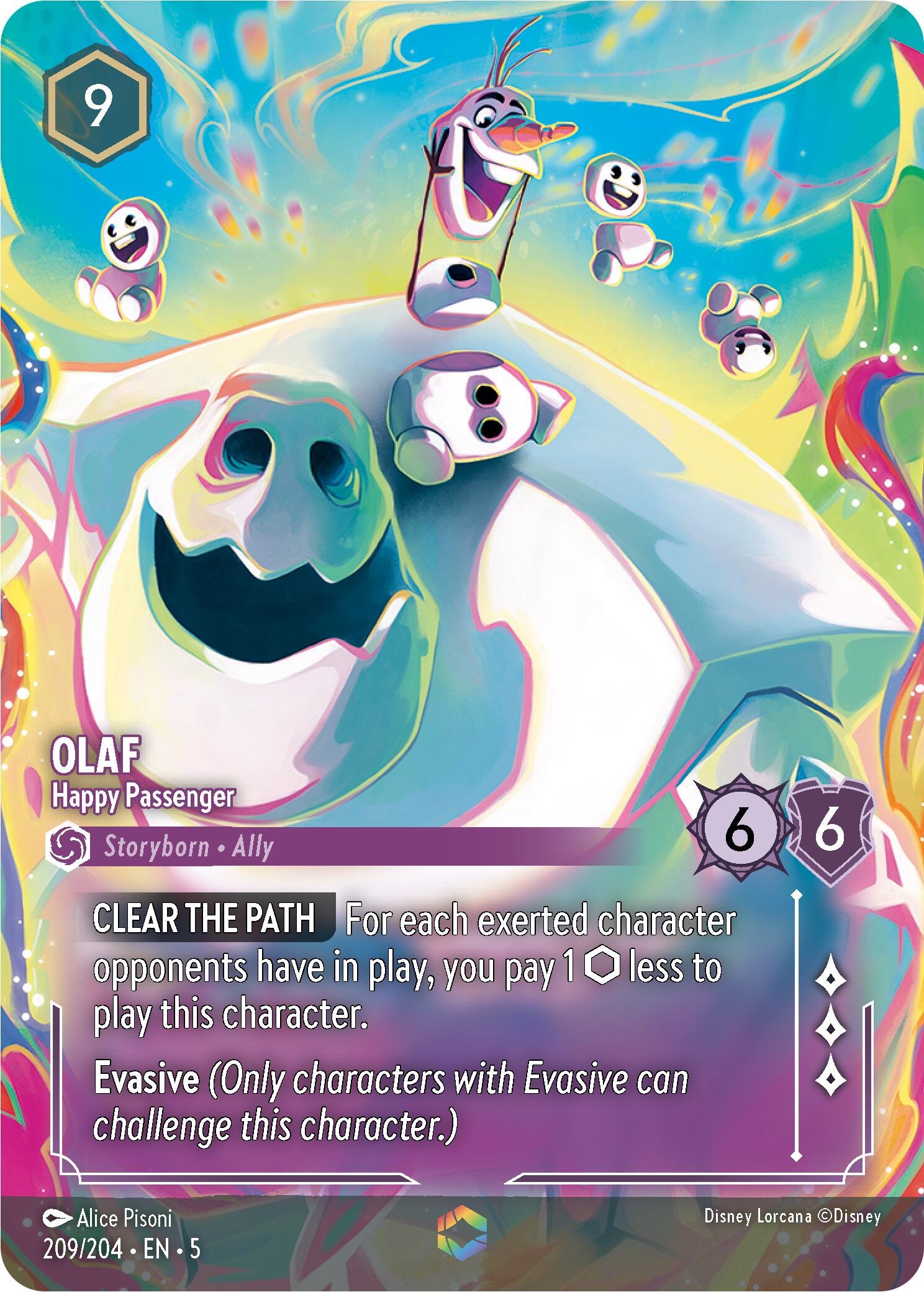 Olaf - Happy Passenger (Enchanted) (209/204) [Shimmering Skies] | Tabernacle Games
