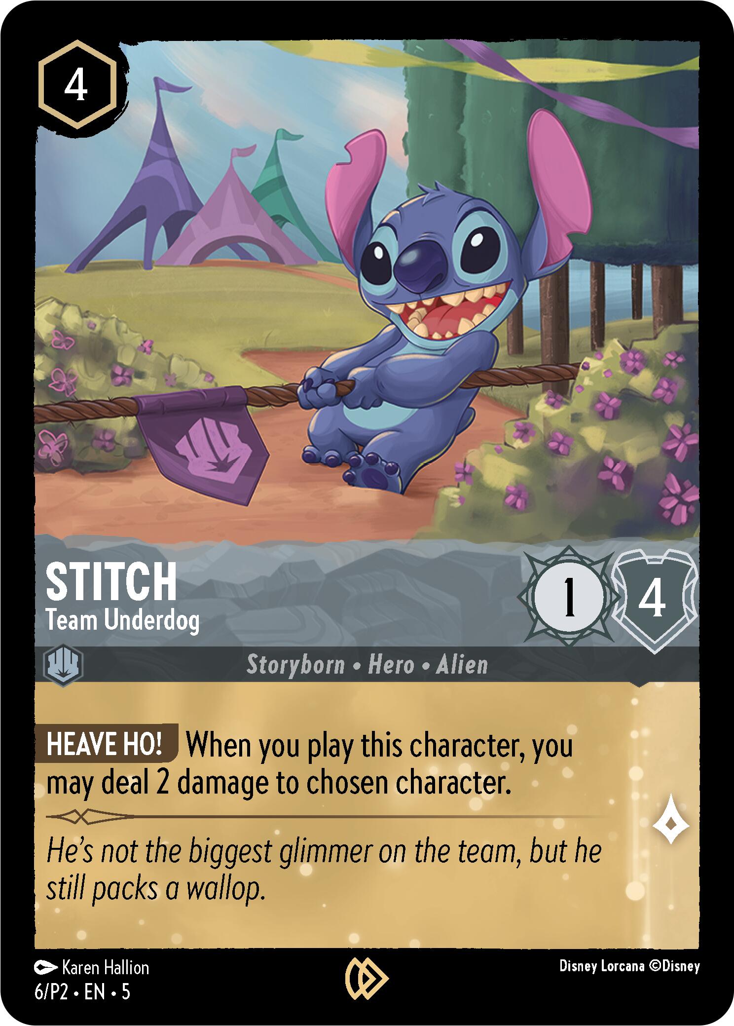 Stitch - Team Underdog (6) [Promo Cards] | Tabernacle Games