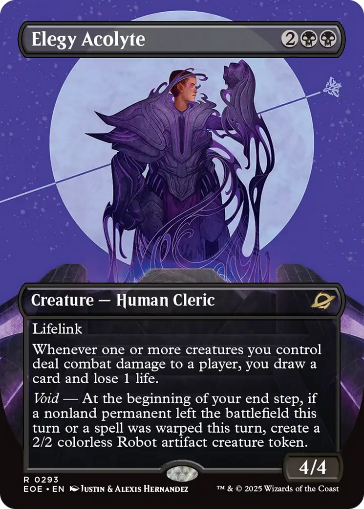 Elegy Acolyte (Borderless) [Edge of Eternities] | Tabernacle Games