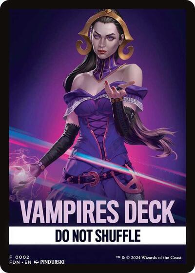 Vampires Deck Theme Card [Foundations Tokens] | Tabernacle Games