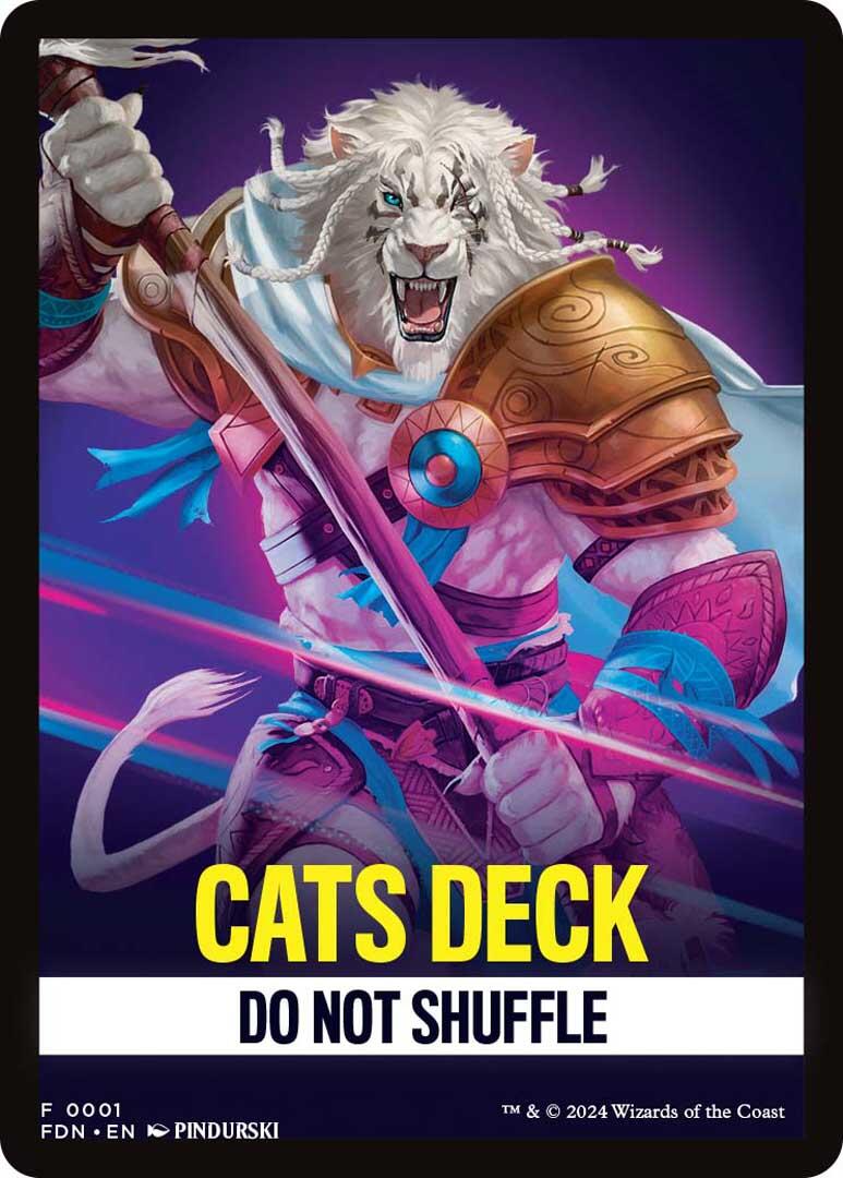 Cats Deck Theme Card [Foundations Tokens] | Tabernacle Games