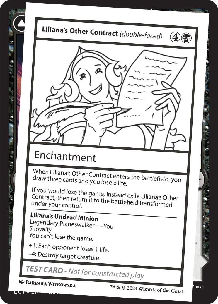 Liliana's Other Contract (double-faced) [Mystery Booster 2 Playtest Cards] | Tabernacle Games