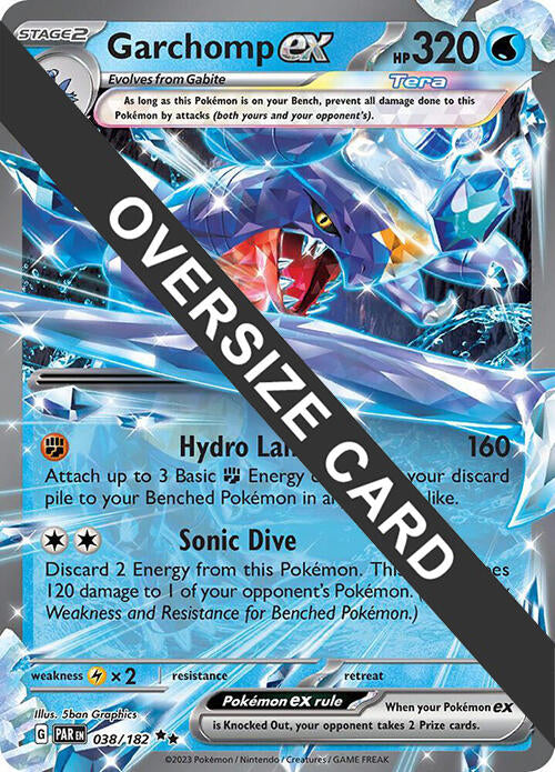 Garchomp ex (038) (Jumbo Card) [Scarlet & Violet: Black Star Promos] | Tabernacle Games