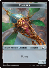 Thopter // Gnome Double-Sided Token [Edge of Eternities Commander Tokens] | Tabernacle Games