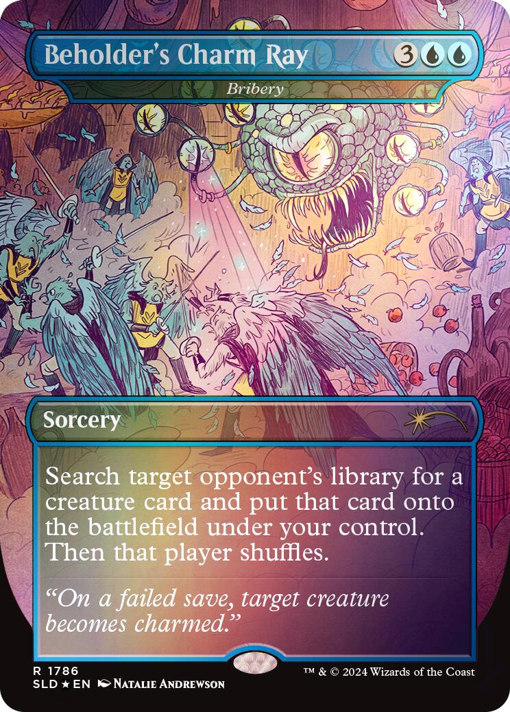 Beholder's Charm Ray - Bribery (Rainbow Foil) [Secret Lair Drop Series] | Tabernacle Games
